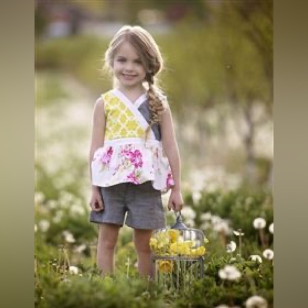 Persnickety Nina Multicolor Floral‎ Tank Top Size 5 Girl